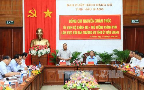 政府总理阮春福：后江省需要主动寻找自身优势 推动高科技农业发展 ảnh 1