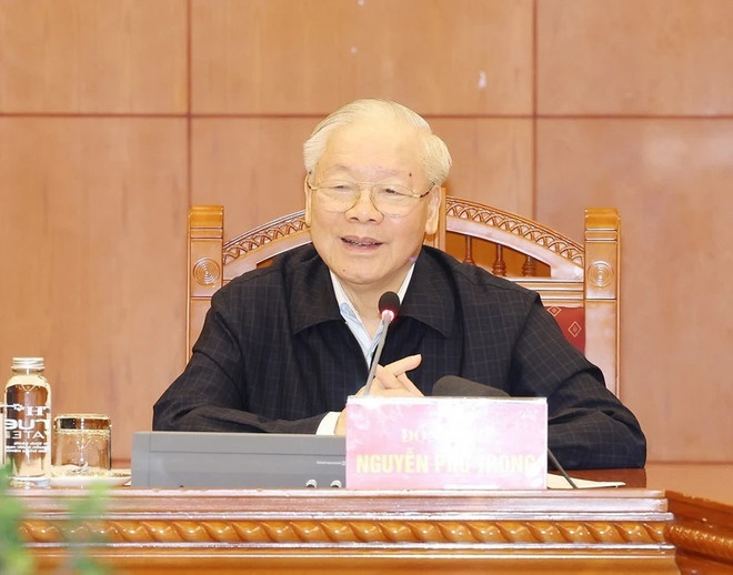 越共中央总书记阮富仲强化干部选拔任用的重要性 ảnh 1 越共中央总书记阮富仲强化干部选拔任用的重要性 ảnh 1