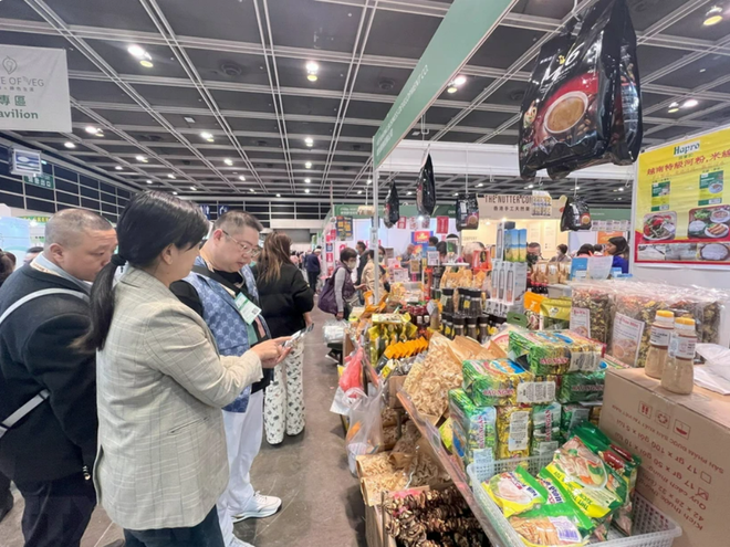越南企业参加在中国香港举行的亚洲素食展 ảnh 1 越南企业参加在中国香港举行的亚洲素食展 ảnh 1