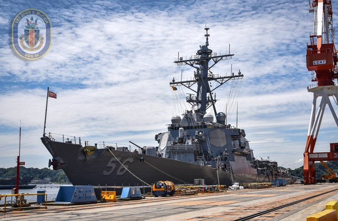 美国海军第七舰队军舰访问越南岘港市 ảnh 1