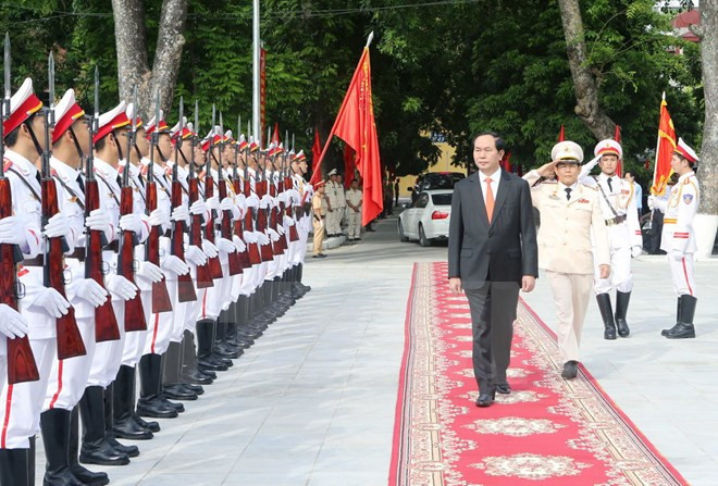 陈大光主席：将人民安全学院建设成为国内和地区权威科研中心 ảnh 1