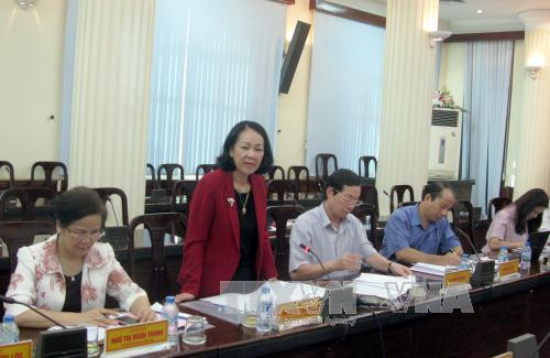 越共中央民运部部长张氏梅赴北江省调研 ảnh 1 越共中央民运部部长张氏梅赴北江省调研 ảnh 1