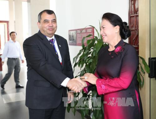 越南国会主席阮氏金银会见议联主席和秘书长 ảnh 2 越南国会主席阮氏金银会见议联主席和秘书长 ảnh 2