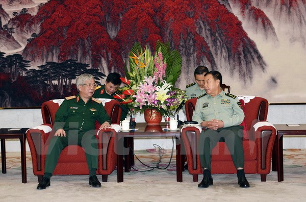 越南国防部副部长阮志咏会见中共中央军事委员会副主席范长龙上将 ảnh 1 越南国防部副部长阮志咏会见中共中央军事委员会副主席范长龙上将 ảnh 1