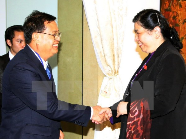越南和老挝国会促进多个领域合作 ảnh 1