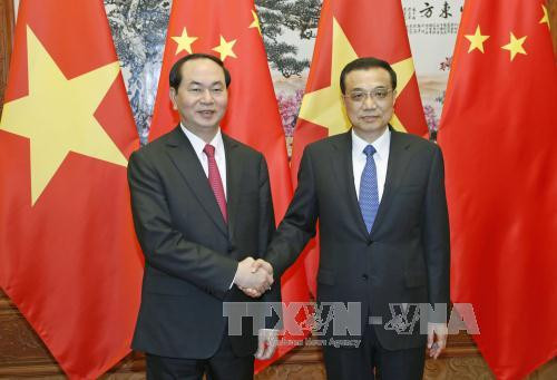 国家主席陈大光会见中国国务院总理李克强 ảnh 1 国家主席陈大光会见中国国务院总理李克强 ảnh 1