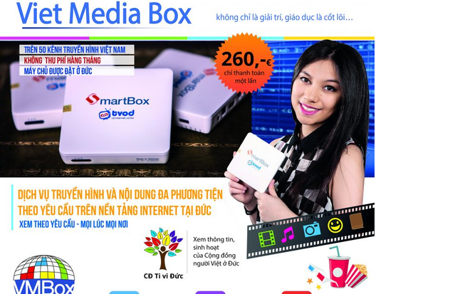 越南智能电视盒亮相德国 ảnh 1  越南智能电视盒亮相德国 ảnh 1