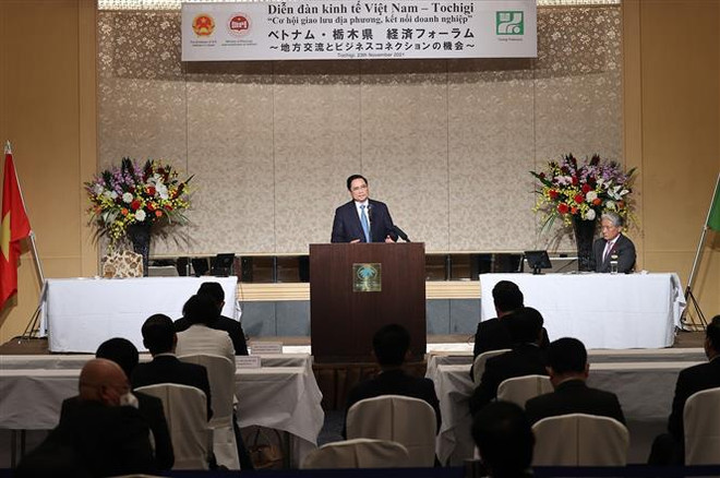 越南政府总理范明政造访日本栃木县 出席越日地方会议 ảnh 1 越南政府总理范明政造访日本栃木县 出席越日地方会议 ảnh 1