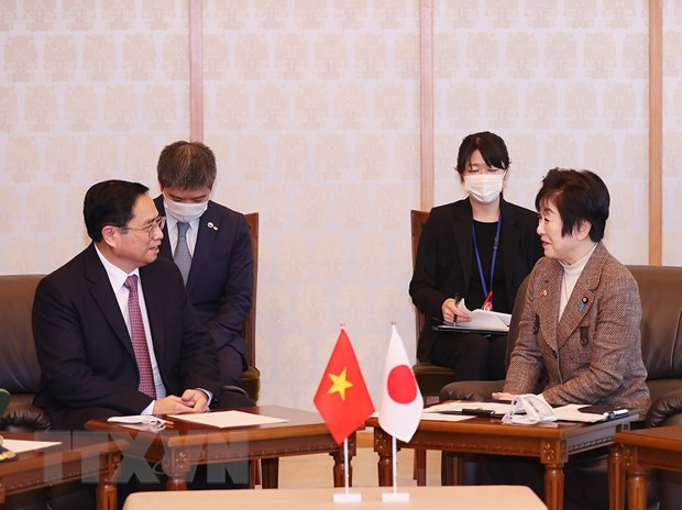 越南政府总理范明政会见日本参众两院议长 ảnh 1 越南政府总理范明政会见日本参众两院议长 ảnh 1