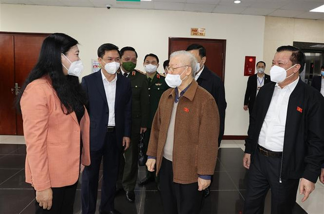 越共中央总书记阮富仲在河内开展接待选民活动 ảnh 1 越共中央总书记阮富仲在河内开展接待选民活动 ảnh 1