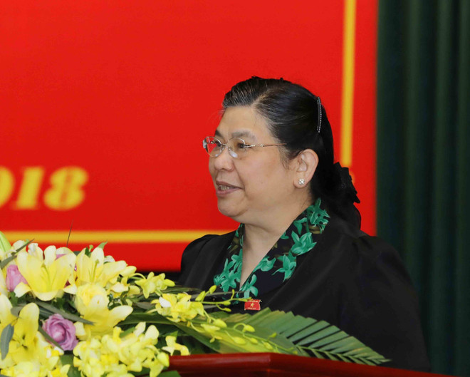 越南国会副主席丛氏放赴山萝省开展接待选民活动 ảnh 1