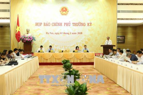 2018年4月份政府例行记者会就热点问题进行解答 ảnh 1 2018年4月份政府例行记者会就热点问题进行解答 ảnh 1