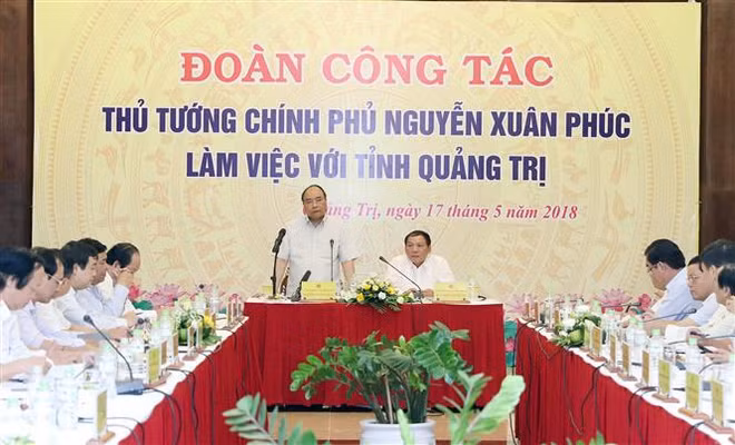 阮春福:广治省应集中建设为人民、为企业服务的治理机制 ảnh 1