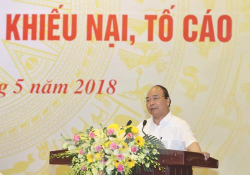 政府总理阮春福就举报投诉处理情况召开会议 ảnh 2 政府总理阮春福就举报投诉处理情况召开会议 ảnh 2