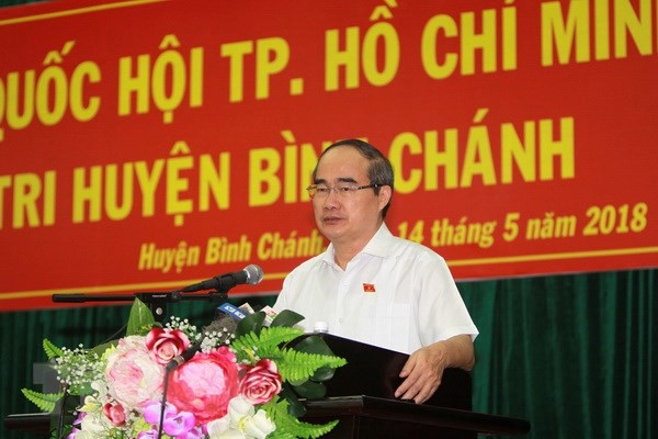 胡志明市市委书记阮善仁走进平正县与选民交流 ảnh 2 胡志明市市委书记阮善仁走进平正县与选民交流 ảnh 2
