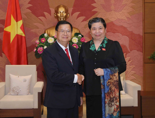 越老两国国会进一步加强合作 ảnh 1 越老两国国会进一步加强合作 ảnh 1