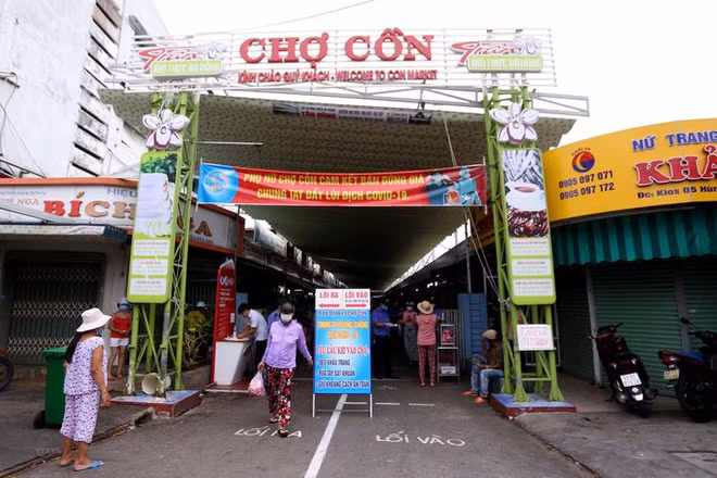 岘港试点使用集市的二维码出入卡 ảnh 1