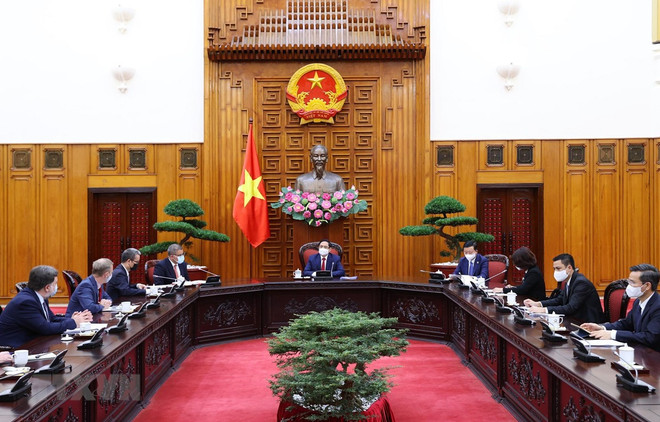 政府总理范明政会见COP26主席阿洛克•夏尔马 ảnh 1 政府总理范明政会见COP26主席阿洛克•夏尔马 ảnh 1