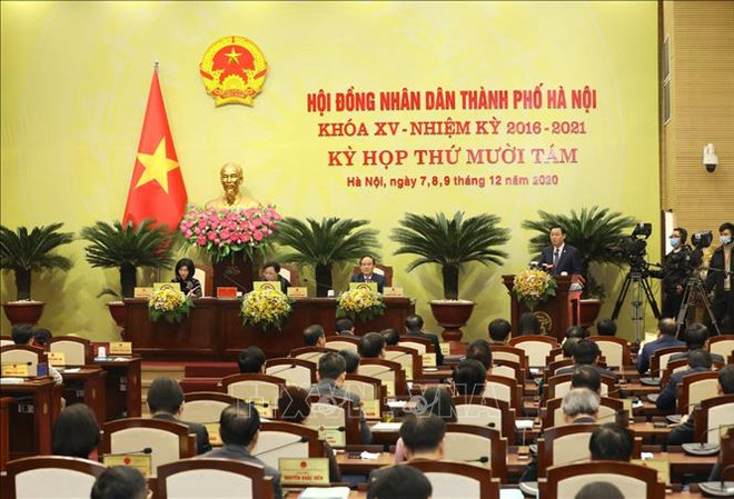 河内市第十五届人民议会第十八次会议召开 ảnh 1 河内市第十五届人民议会第十八次会议召开 ảnh 1