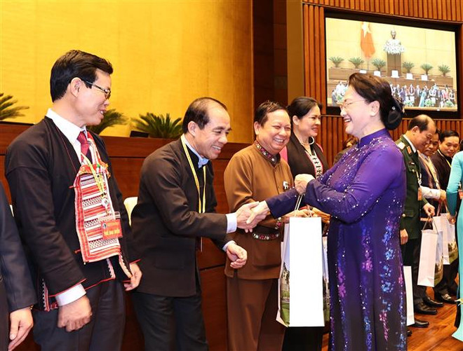越南国会主席阮氏金银:党和国家十分重视做好民族工作 ảnh 2 越南国会主席阮氏金银:党和国家十分重视做好民族工作 ảnh 2