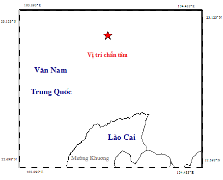 越中边境附近地区发生3级地震 ảnh 1