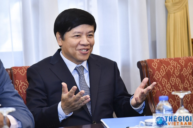 越南外交部副部长阮国强会见非洲各国驻越大使 ảnh 2 越南外交部副部长阮国强会见非洲各国驻越大使 ảnh 2