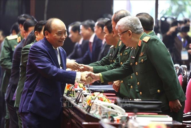 越南政府总理阮春福出席2019年全军军政会议 ảnh 1 越南政府总理阮春福出席2019年全军军政会议 ảnh 1