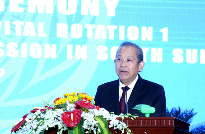 张和平副总理:一号二级野战医院每一位成员均是越南和平使者 ảnh 1 张和平副总理:一号二级野战医院每一位成员均是越南和平使者 ảnh 1