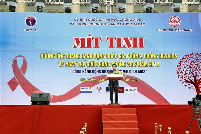 政府副总理武德儋出席“2019年国家防艾行动月”和“世界艾滋病日”响应活动 ảnh 1