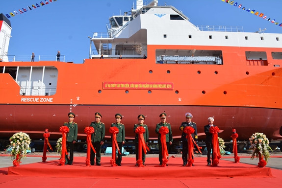 越南MSSARS型 9316号多功能潜艇搜救船成功下水 ảnh 1 越南MSSARS型 9316号多功能潜艇搜救船成功下水 ảnh 1