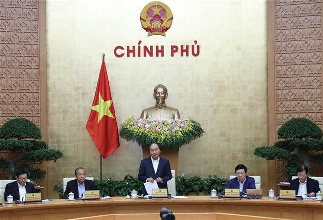 政府总理阮春福主持召开政府11月份例行会议 ảnh 1 政府总理阮春福主持召开政府11月份例行会议 ảnh 1