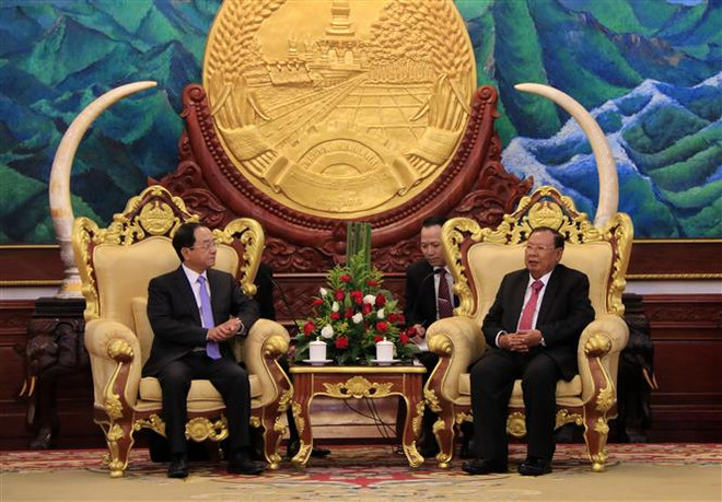 越老两国国家主席办公厅加强合作 ảnh 1 越老两国国家主席办公厅加强合作 ảnh 1