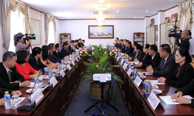 越老两国国家主席办公厅加强合作 ảnh 2 越老两国国家主席办公厅加强合作 ảnh 2