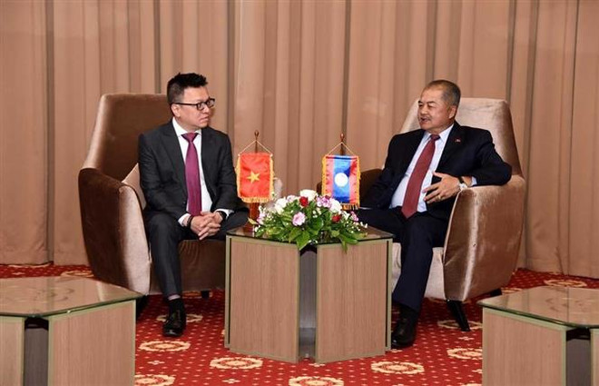 越通社与老挝巴特寮通讯社合作提高新闻质量 ảnh 1