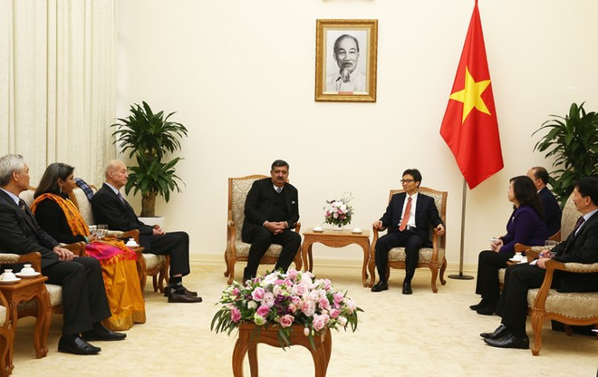 越南政府副总理武德儋会见国际SOS儿童村组织主席悉达多•考尔 ảnh 1 越南政府副总理武德儋会见国际SOS儿童村组织主席悉达多•考尔 ảnh 1