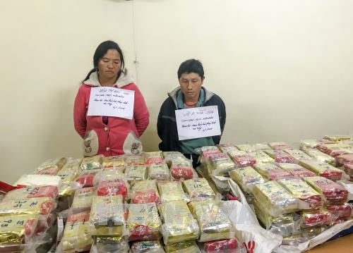 奠边省公安破获有史以来的最大毒品案 缴获489块海洛因 ảnh 1 奠边省公安破获有史以来的最大毒品案 缴获489块海洛因 ảnh 1