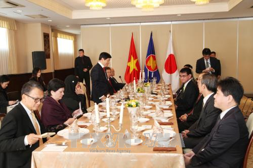 2017年APEC会议:日本外务大臣同东盟各国大使就APEC展开讨论 ảnh 1 2017年APEC会议:日本外务大臣同东盟各国大使就APEC展开讨论 ảnh 1