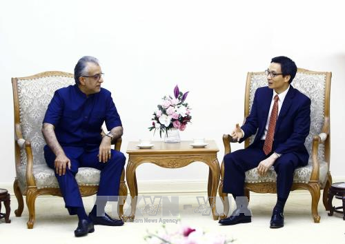 越南政府副总理武德儋会见亚足联主席谢赫 ảnh 1 越南政府副总理武德儋会见亚足联主席谢赫 ảnh 1
