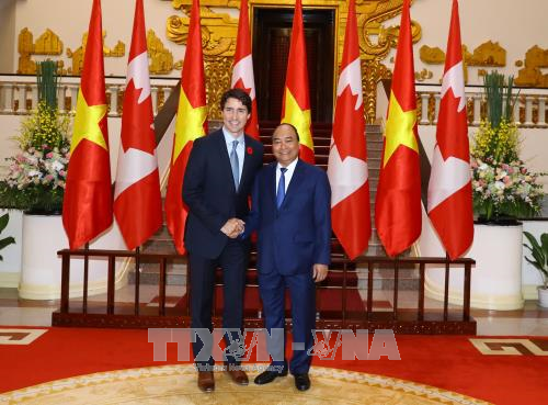 政府总理阮春福与加拿大总理特鲁多举行会谈 ảnh 3 政府总理阮春福与加拿大总理特鲁多举行会谈 ảnh 3