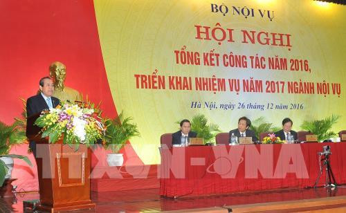 越南政府常务副总理张和平出席内务部门工作总结会议 ảnh 1 越南政府常务副总理张和平出席内务部门工作总结会议 ảnh 1