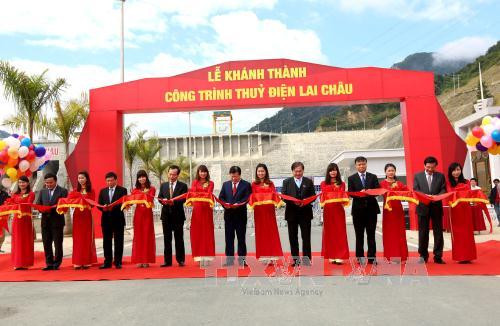 越南政府副总理郑廷勇出席莱州水电站落成典礼 ảnh 1