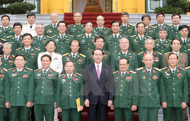 越南国家主席会见作战局历届领导代表 ảnh 1 越南国家主席会见作战局历届领导代表 ảnh 1