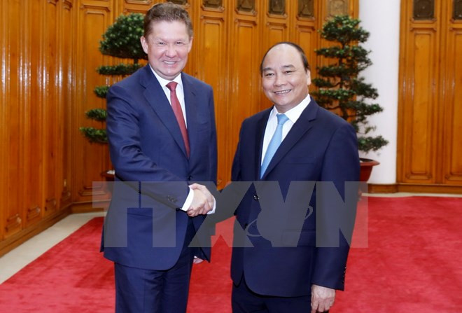 阮春福总理会见俄罗斯天然气工业股份公司总裁米勒 ảnh 1 阮春福总理会见俄罗斯天然气工业股份公司总裁米勒 ảnh 1