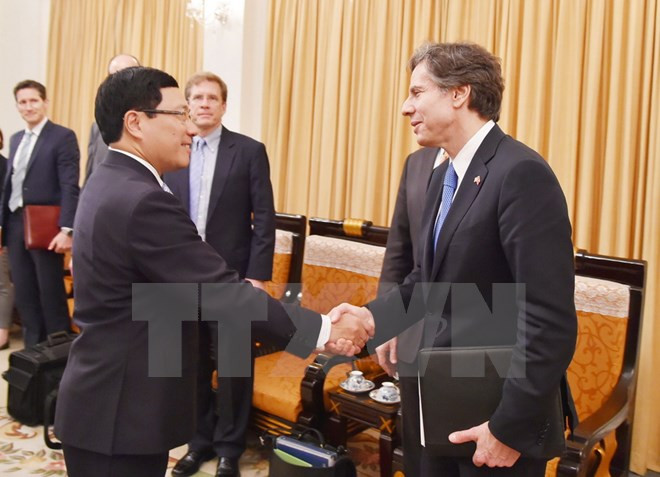 越南政府副总理兼外长范平明会见美国常务副国务卿布林肯 ảnh 1 越南政府副总理兼外长范平明会见美国常务副国务卿布林肯 ảnh 1