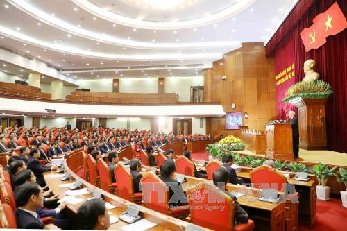 越共十二届六中全会闭幕会新闻公报 ảnh 1