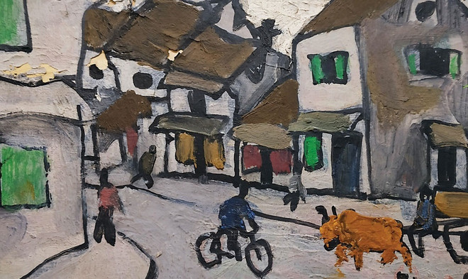 越南著名画家裴春派的画作即将亮相新加坡拍卖会 ảnh 1