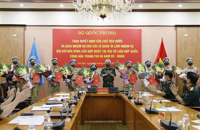 越南增派10名军官参加联合国维和行动 ảnh 1 越南增派10名军官参加联合国维和行动 ảnh 1