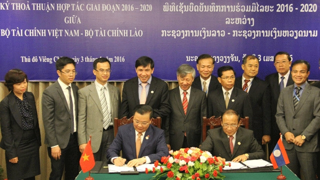 越老财政部签署合作协议 ảnh 1