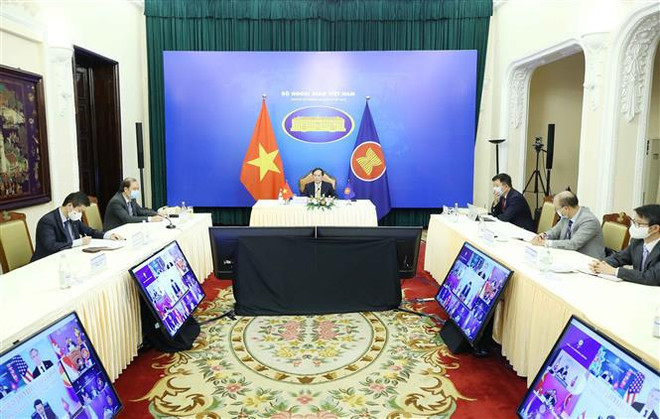 东盟-美国外长会：优先应对疫情 援助促进可持续复苏 ảnh 2