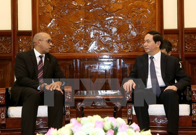 国家主席陈大光会见古巴和欧盟驻越大使 ảnh 1 国家主席陈大光会见古巴和欧盟驻越大使 ảnh 1